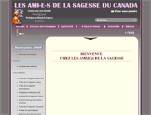 Tablet Screenshot of amis.sagesse.ca